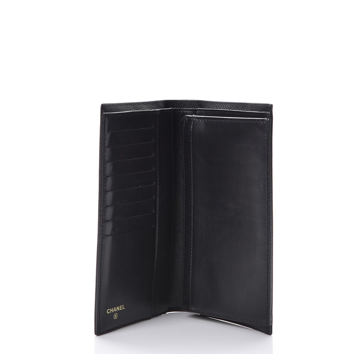 Chanel Caviar Timeless CC Yen Wallet Black 5 of 9