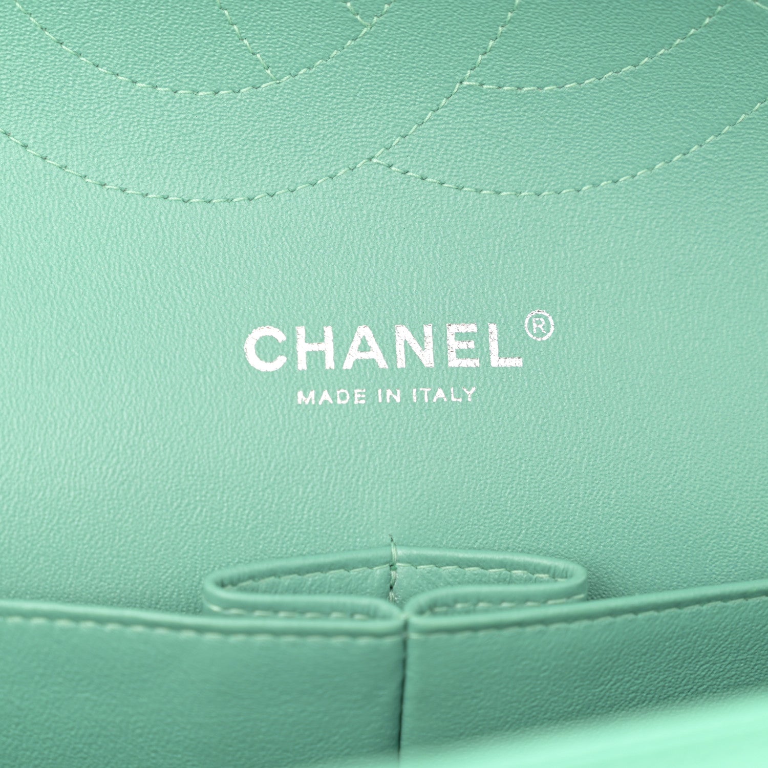 Chanel Patent Quilted Jumbo Double Flap Green 6 of 11