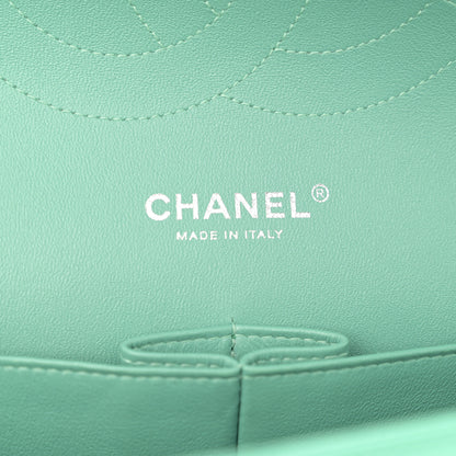 Chanel Patent Quilted Jumbo Double Flap Green 6 of 11