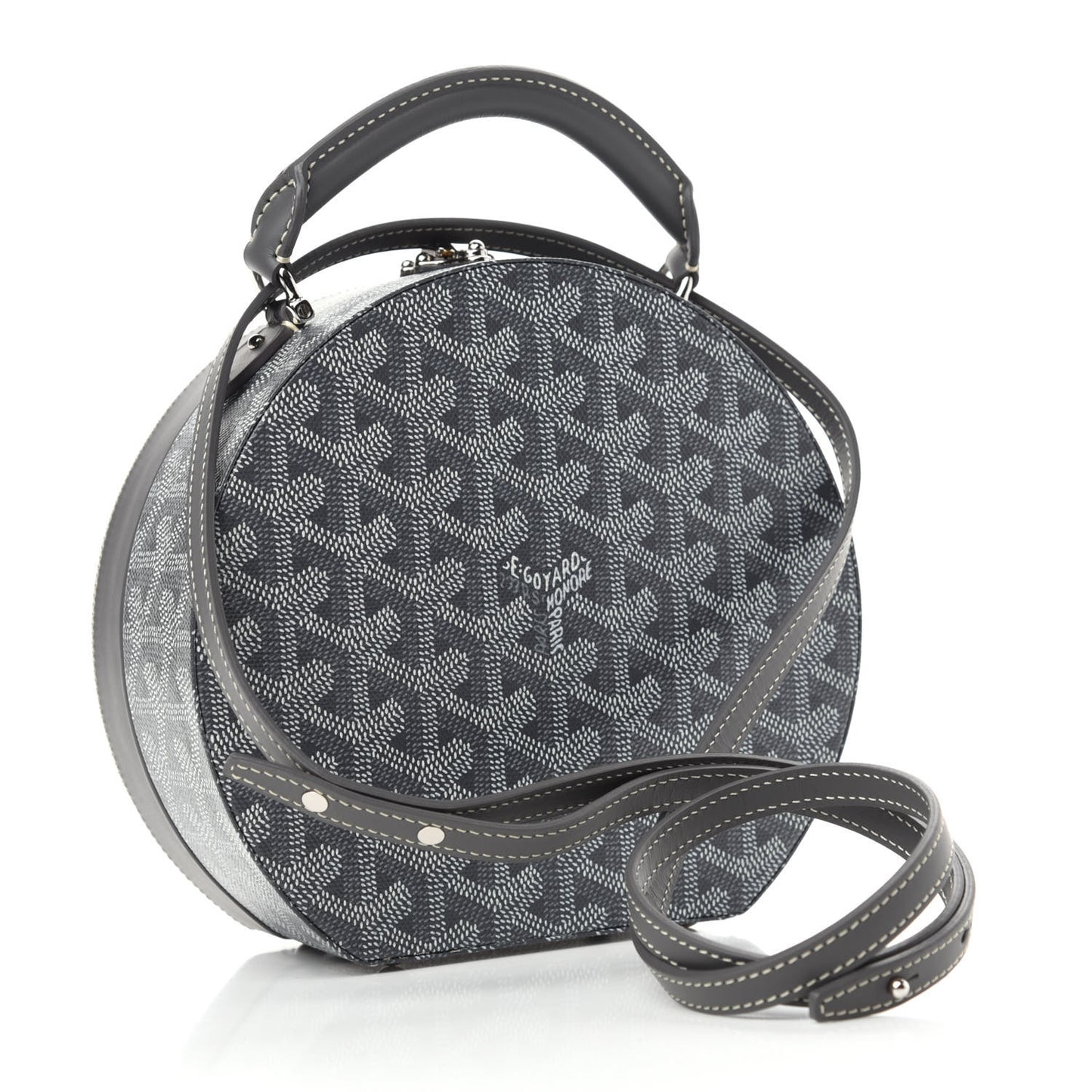 Goyardine Alto Hatbox Grey