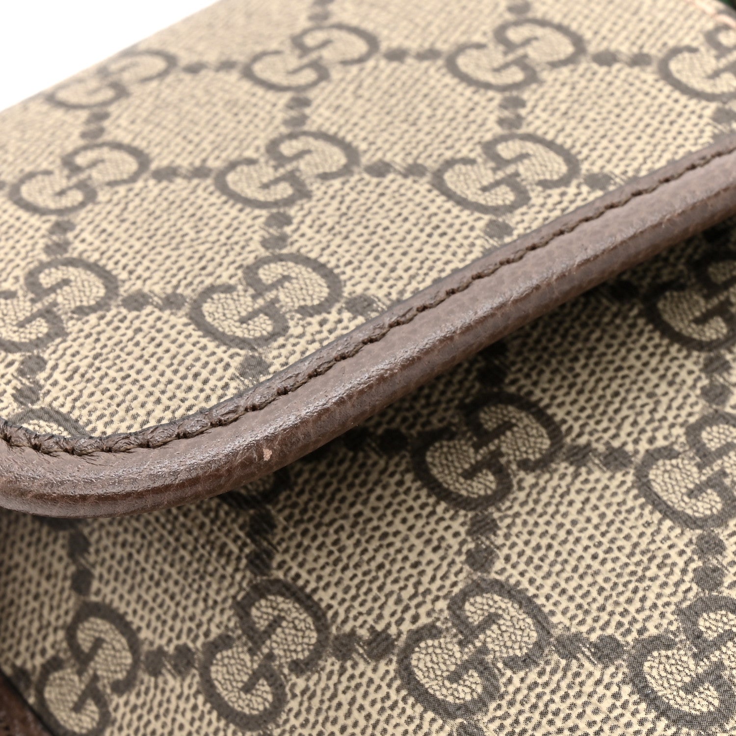 Gucci GG Supreme Monogram Web Small Ophidia Belt Bag Brown 11 of 12
