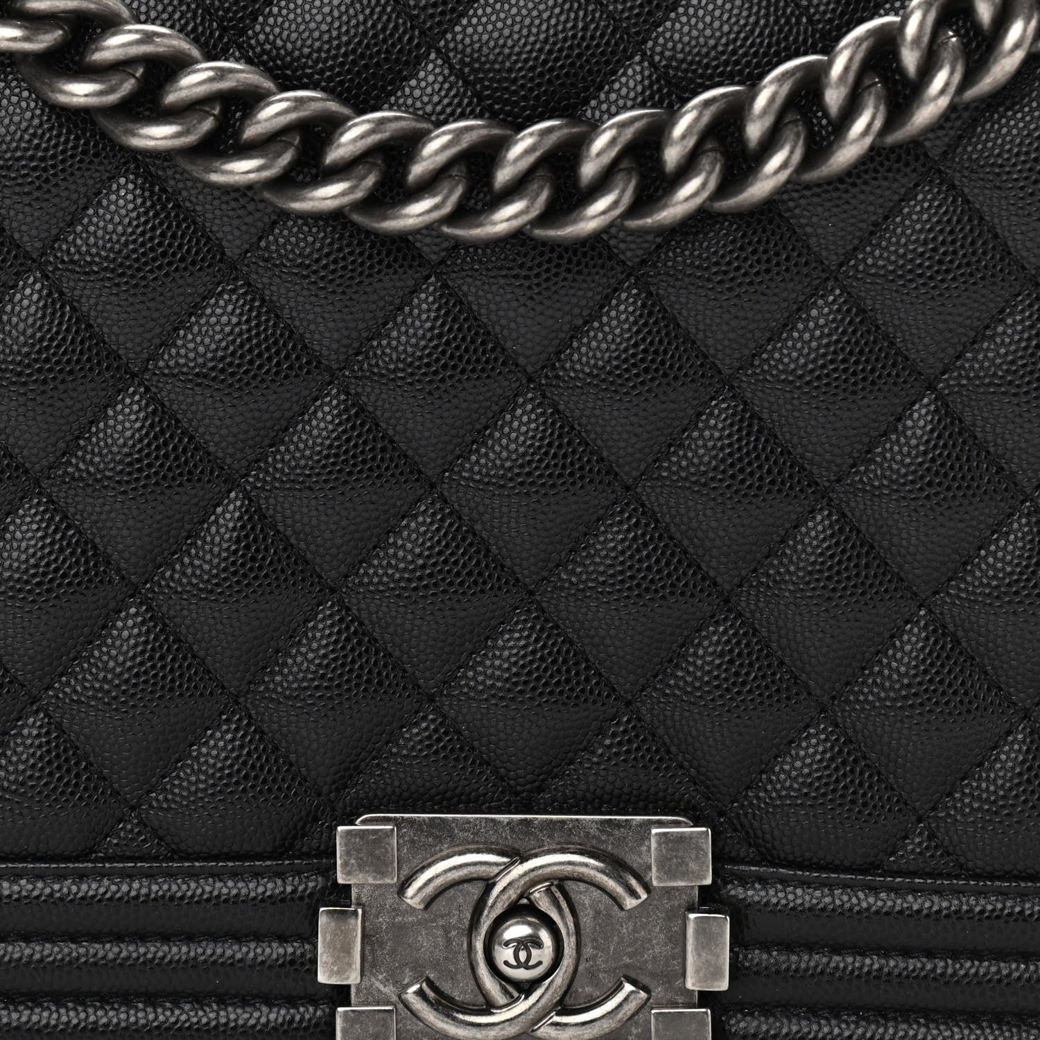 Chanel Caviar Quilted New Medium Boy Flap Black 8 of 10