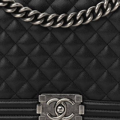 Chanel Caviar Quilted New Medium Boy Flap Black 8 of 10