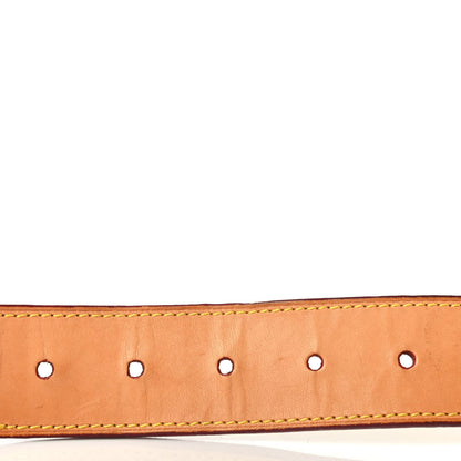Louis Vuitton Monogram Watercolor Aquarelle Belt 85 34 White 3 of 4