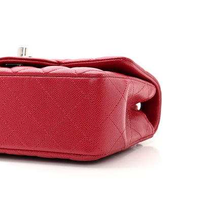 Chanel Caviar Quilted Mini Rectangular Flap Red 10 of 11