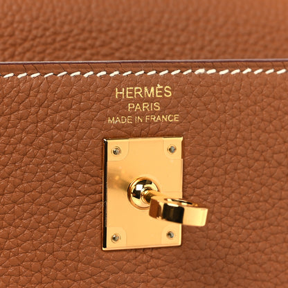 Hermes Togo Kelly Retourne 25 Gold 6 of 11