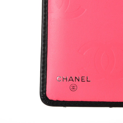 Chanel Calfskin Quilted Cambon Yen Wallet Black 6 of 14