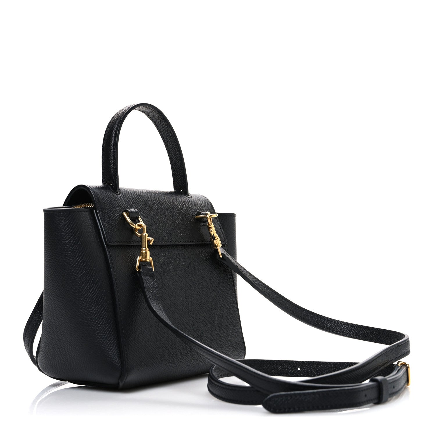 Celine Grained Calfskin Nano Belt Bag Black 3 of 11