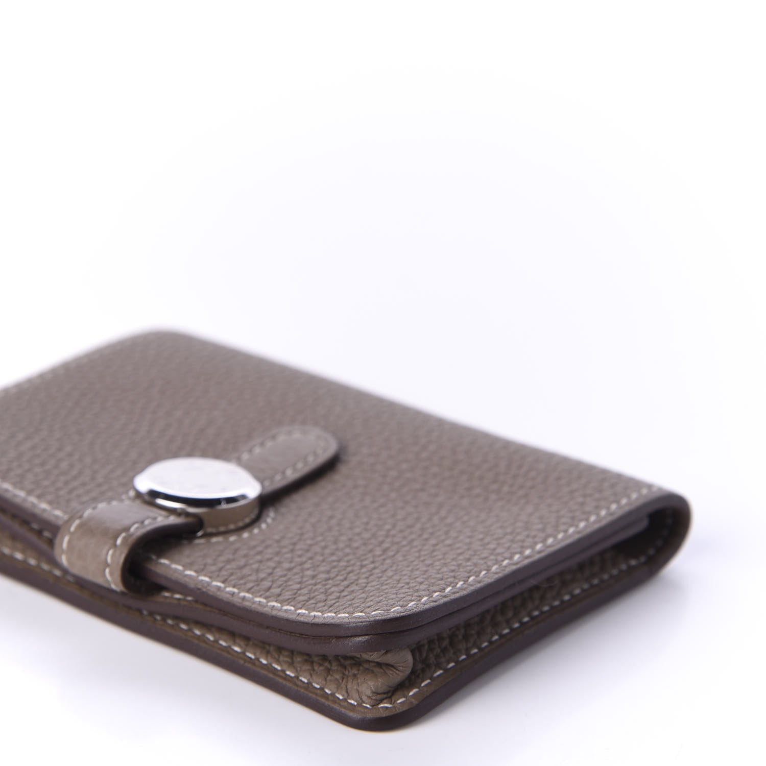 Hermes Togo Dogon Card Case Etoupe 7 of 9