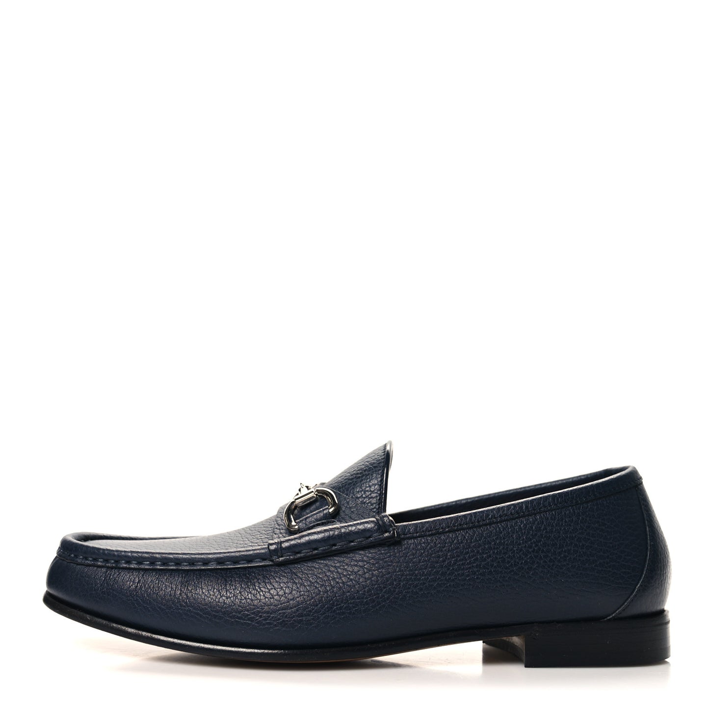 Road Calfskin Mens Horsebit Loafers 7.5 Blue