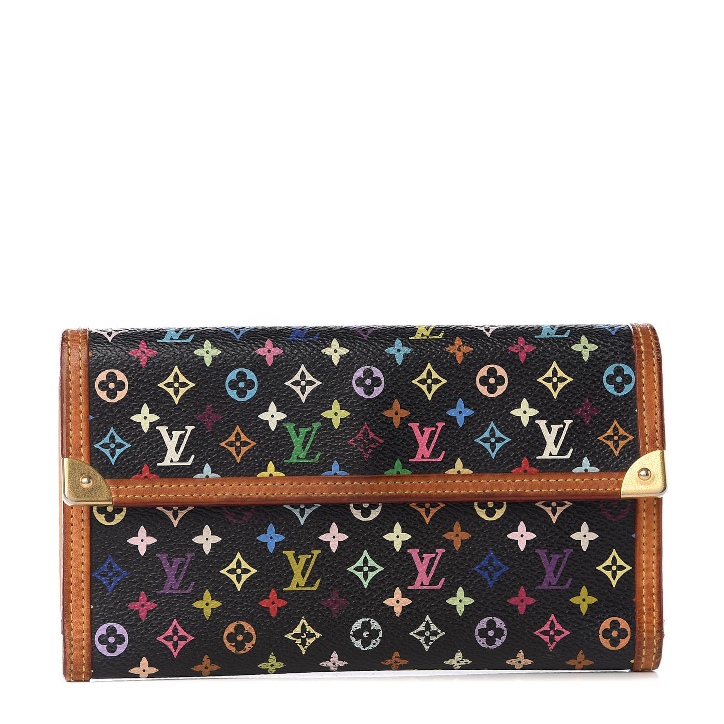 Monogram Multicolor Porte Tresor International Wallet Black