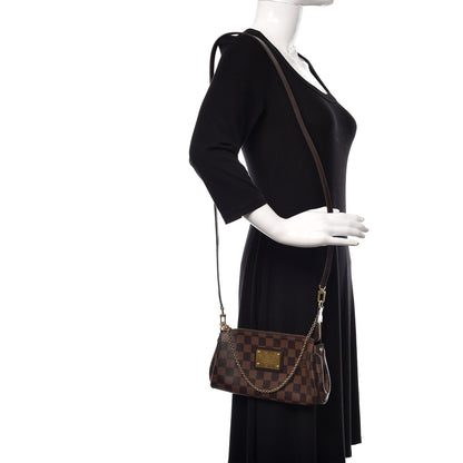 Louis Vuitton Damier Ebene Eva Clutch 2 of 10