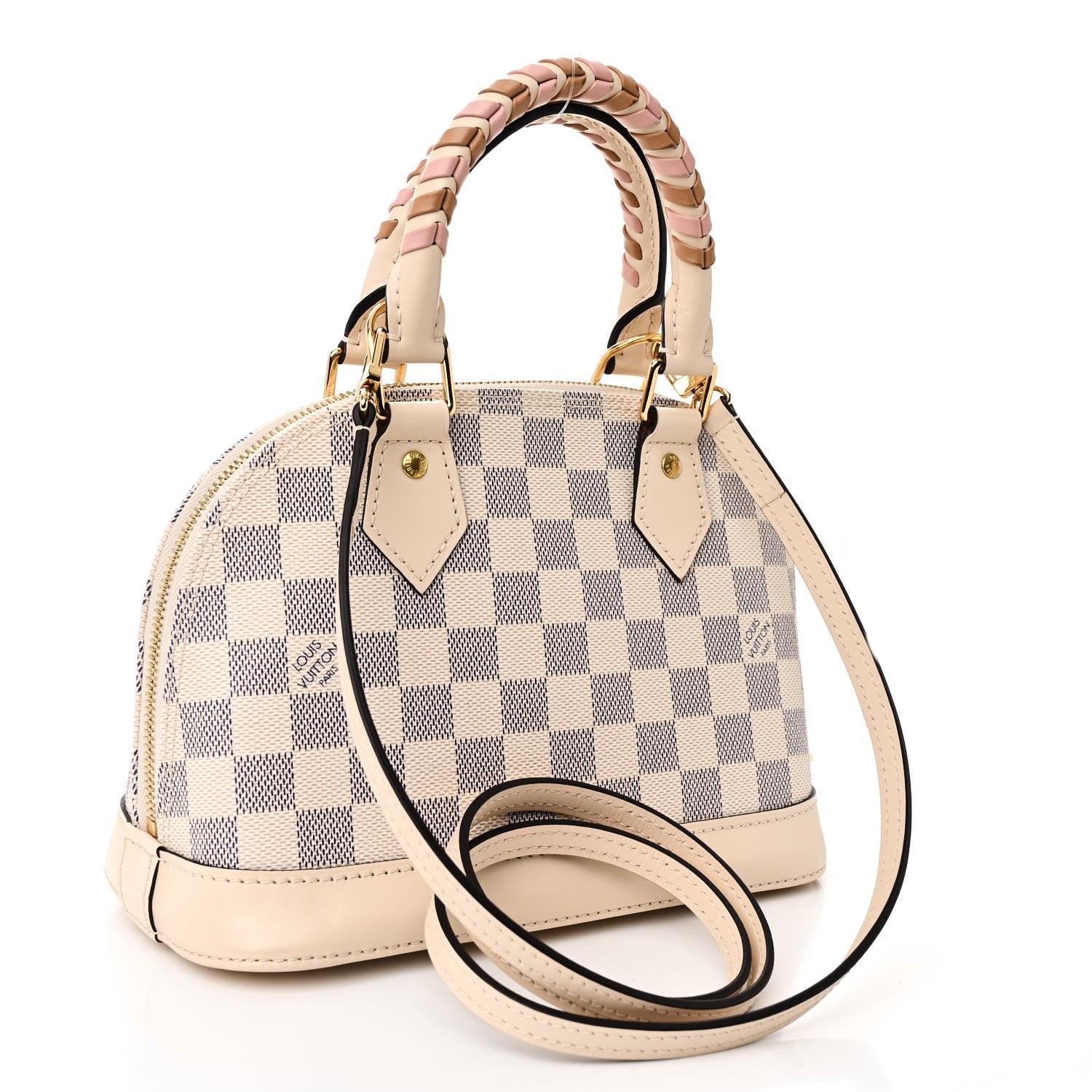 Louis Vuitton Damier Azur Braided Alma BB 3 of 9