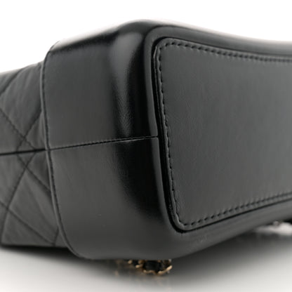 Chanel Aged Calfskin Quilted Small Gabrielle Backpack Black 9 of 10