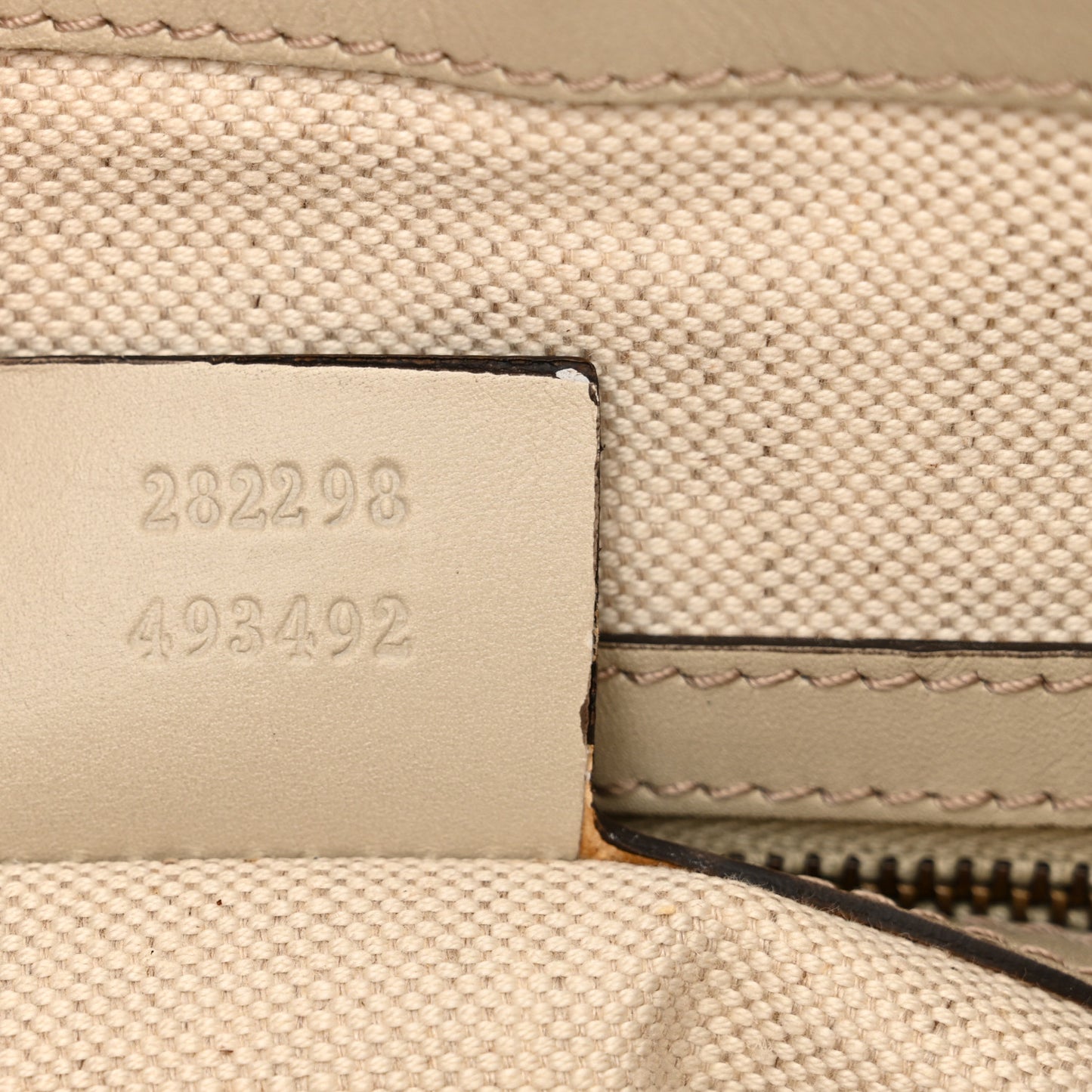 Guccissima Small Scarlett Studded Interlocking G Hobo Off White