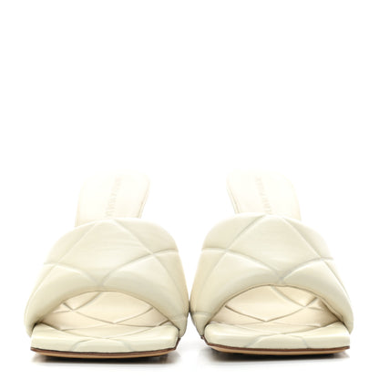 Bottega Veneta Nappa Quilted Rubber Lido Mule Sandals 39 Sea Salt 2 of 6