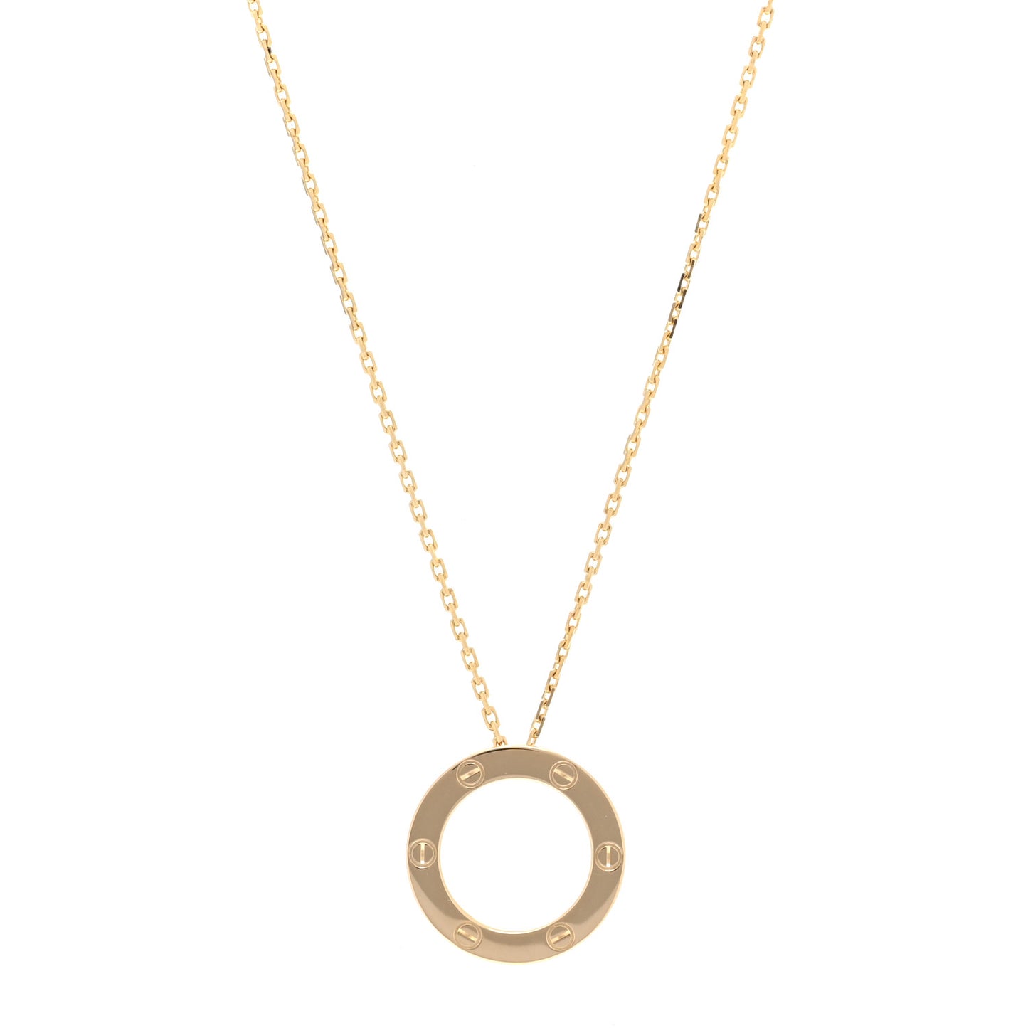18K Yellow Gold LOVE Pendant Necklace