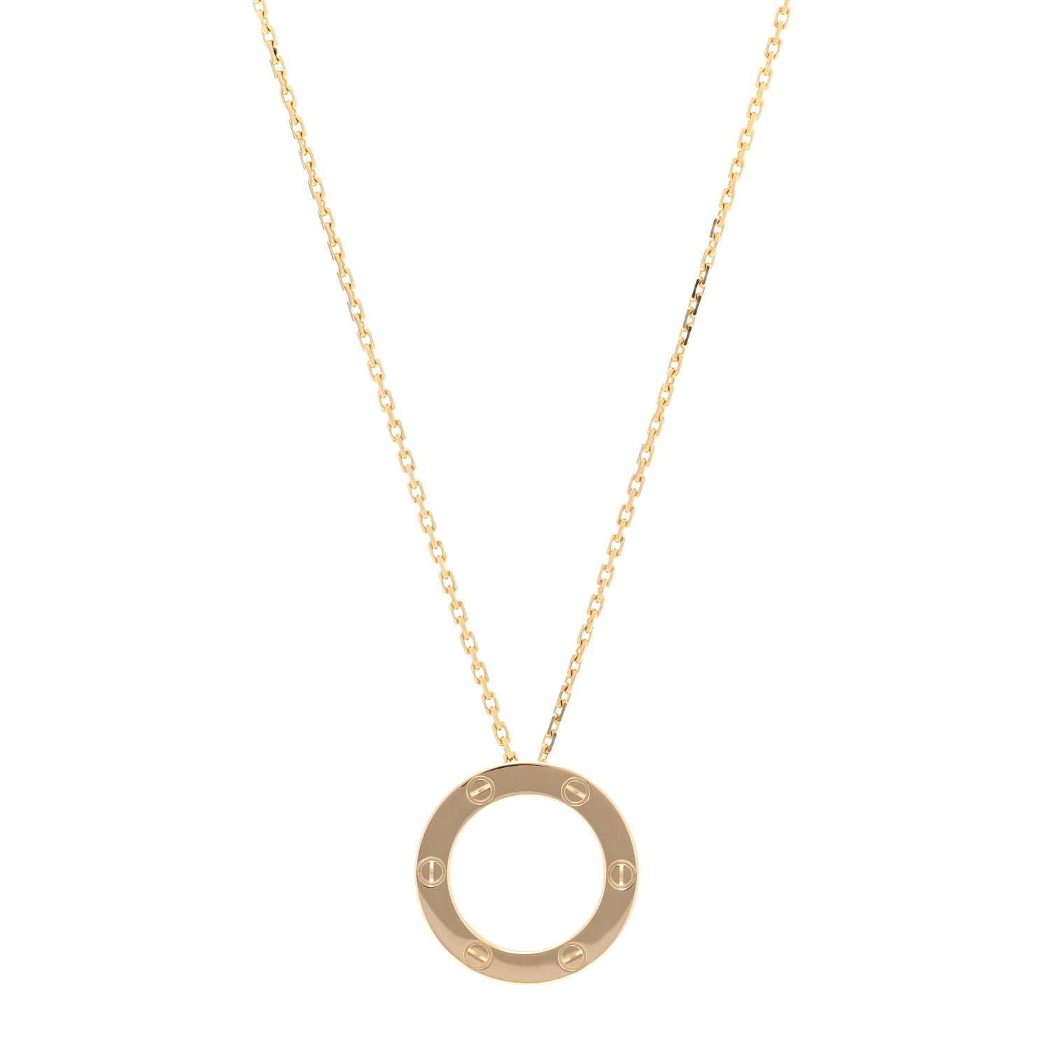 Cartier 18K Yellow Gold LOVE Pendant Necklace 1 of 6