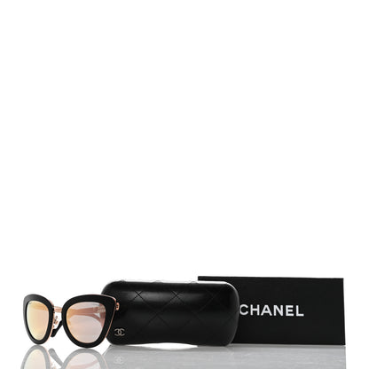 Chanel Cat Eye Quilted Sunglasses 5368 Black Pink 10 of 10