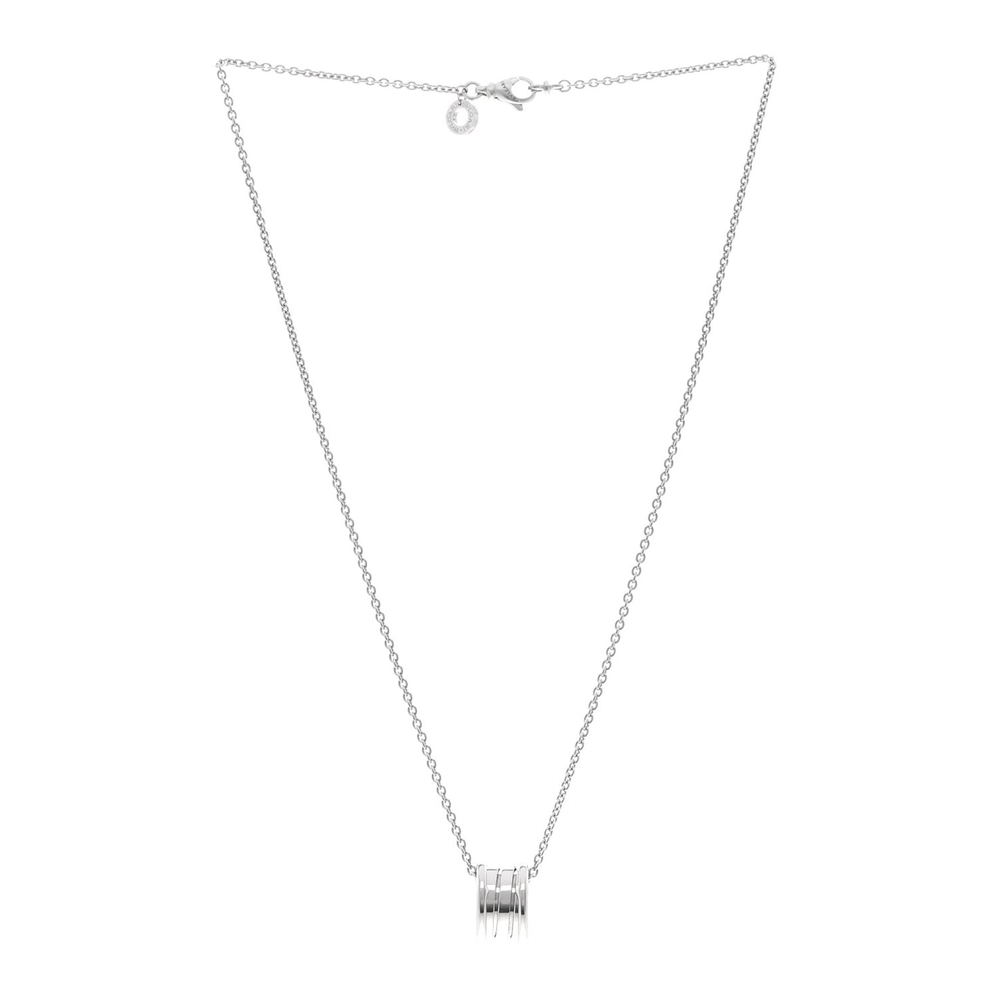 18K White Gold B.Zero1 Pendant Necklace