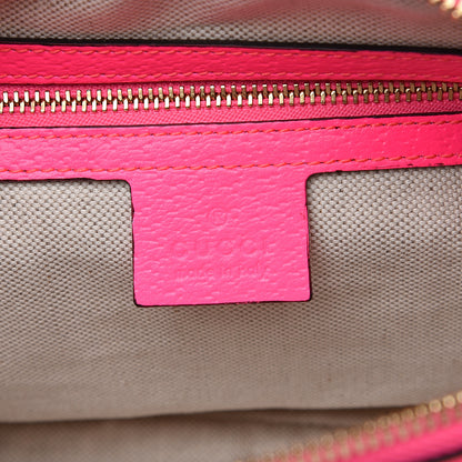 Gucci Canvas Flora Floral Shoulder Bag White Fuchsia Fluo 5 of 8