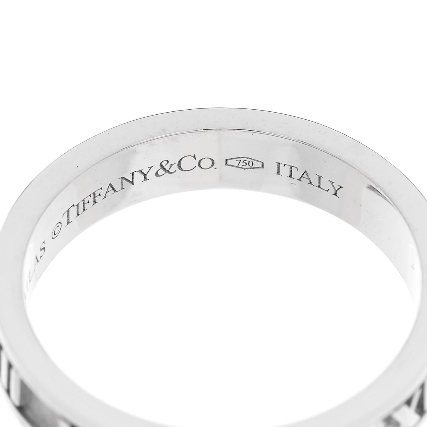 18k White Gold Diamond Atlas Ring 56 7.5