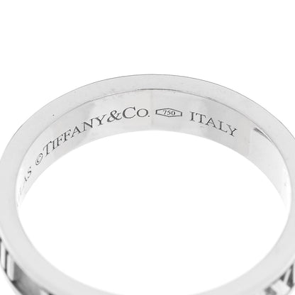 Tiffany 18k White Gold Diamond Atlas Ring 56 7.5 5 of 5