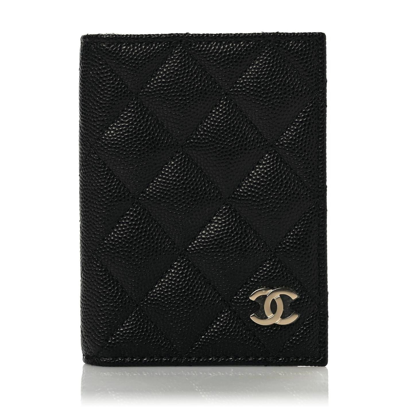 Chanel Caviar Quilted Card Holder Wallet Black 1 of 8