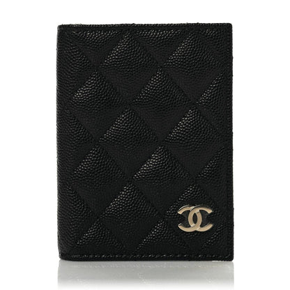 Chanel Caviar Quilted Card Holder Wallet Black 1 of 8