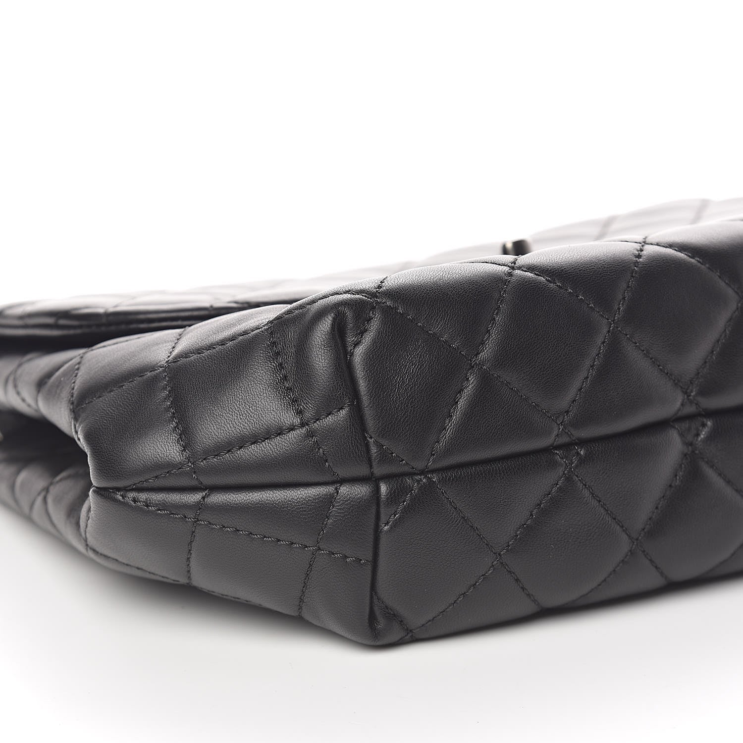 Chanel Lambskin Quilted Large Daily Supple Flap Black 5 of 12