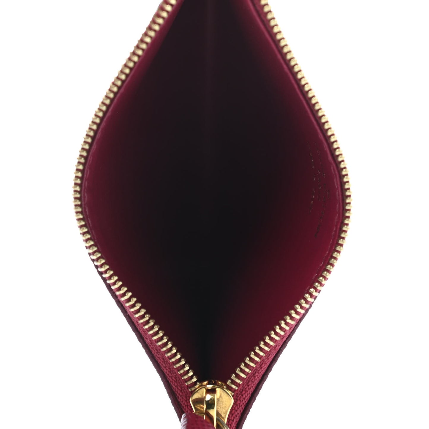 Monogram Zipped Card Holder Fuchsia