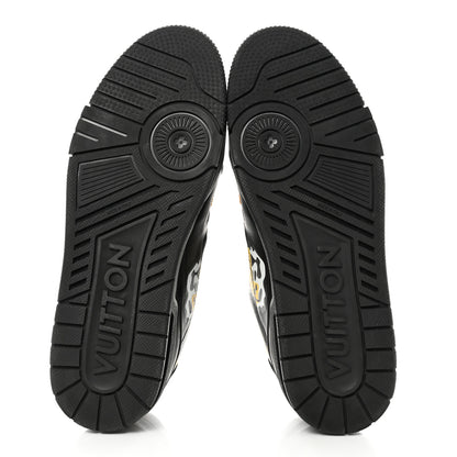Louis Vuitton x NIGO Calfskin Printed LV Trainer Sneaker 9 Black 5 of 8
