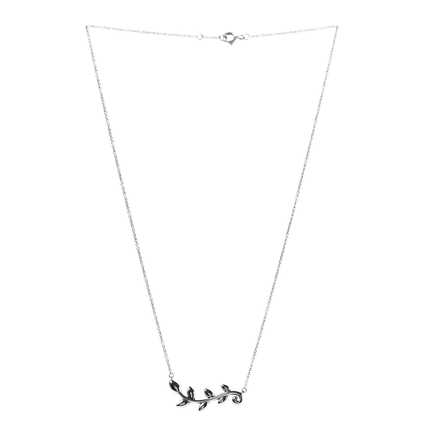 Sterling Silver Paloma Picasso Olive Leaf Vine Pendant Necklace