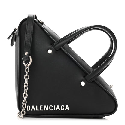 Balenciaga Calfskin XS Triangle Chain Duffle Black 1 of 10