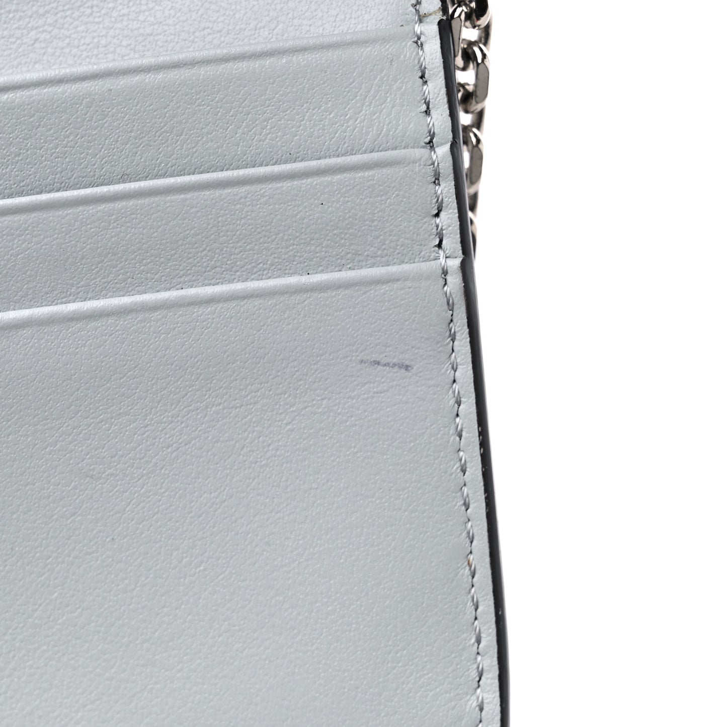 Vitello Liberty Fun Fair Studded Continental Wallet On Chain Grigio Perla Multicolor