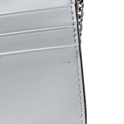 Fendi Vitello Liberty Fun Fair Studded Continental Wallet On Chain Grigio Perla Multicolor 12 of 14