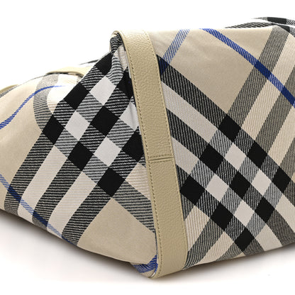 Burberry Jacquard Check Festival Tote Lichen 8 of 9