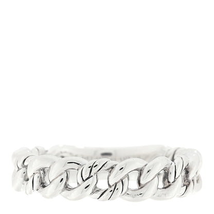 David Yurman Sterling Silver Narrow Belmont Curb Link Ring 57 8 3 of 4