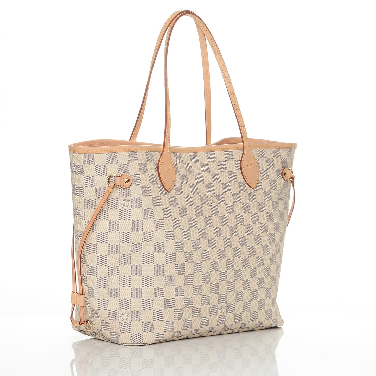 Damier Azur Neo Neverfull MM Rose Ballerine