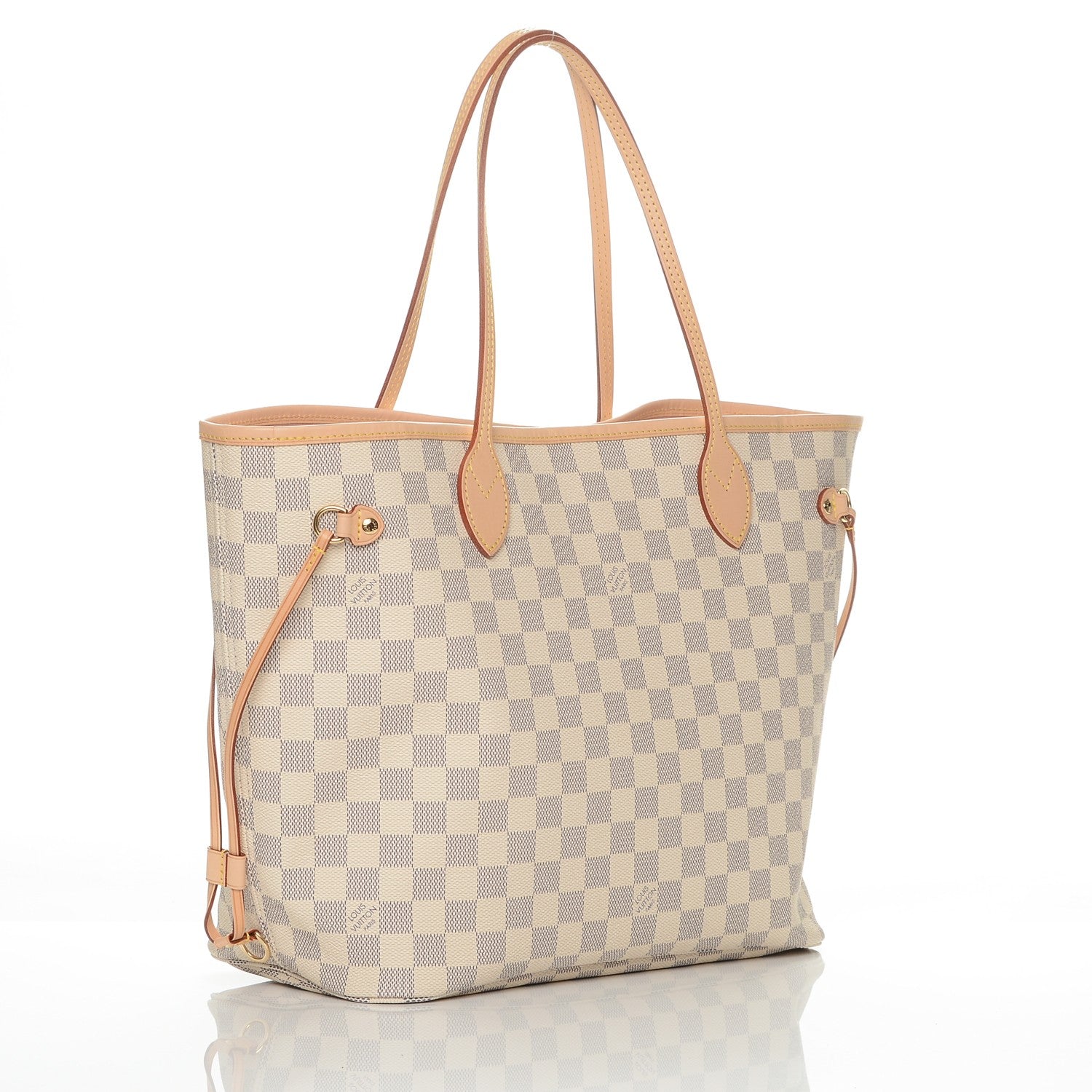 Louis Vuitton Damier Azur Neo Neverfull MM Rose Ballerine 3 of 8