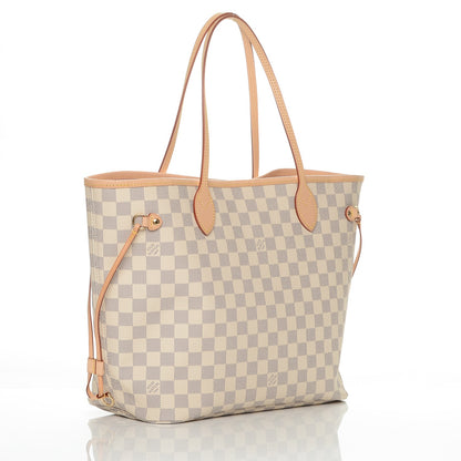 Louis Vuitton Damier Azur Neo Neverfull MM Rose Ballerine 3 of 8