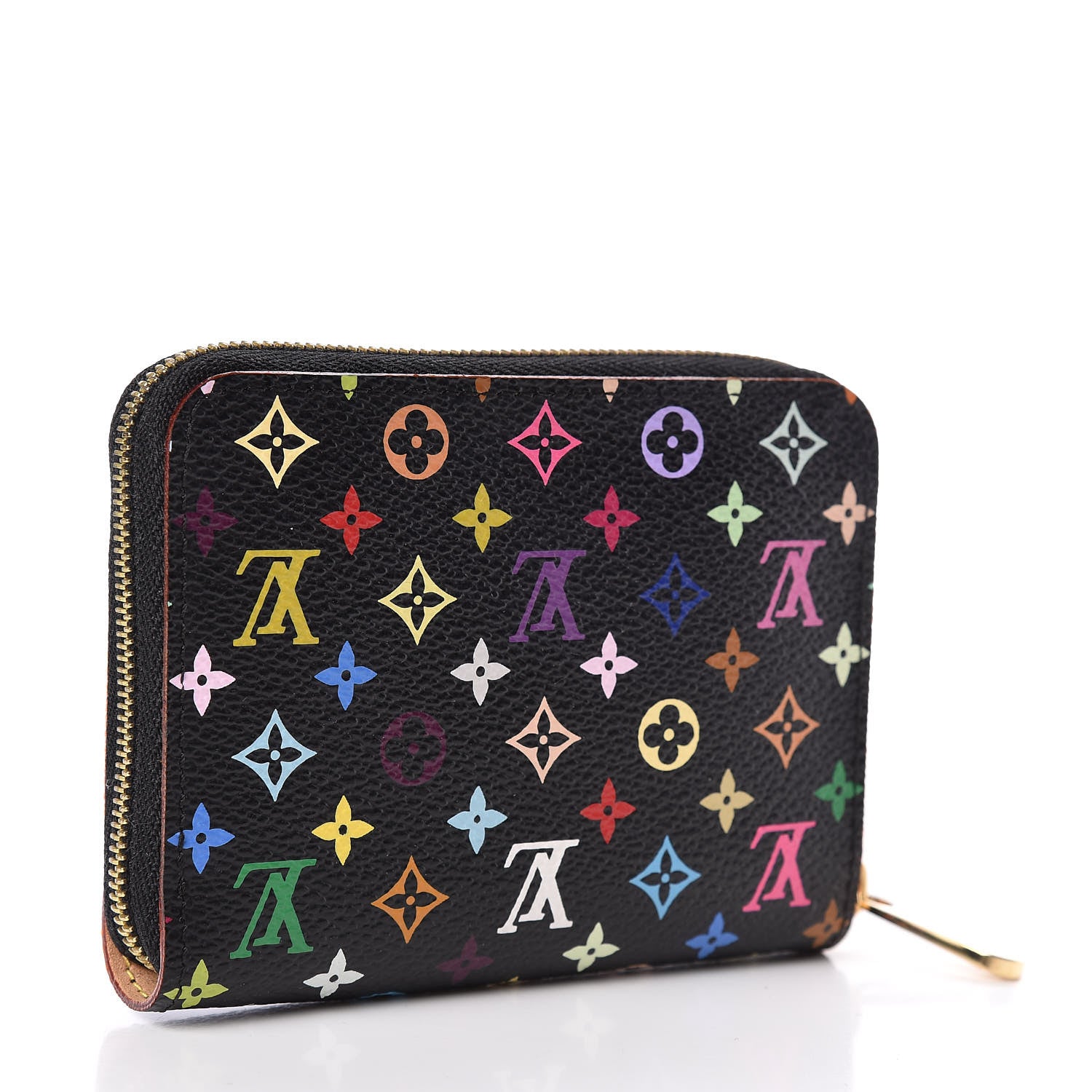 Louis Vuitton Monogram Multicolor Zippy Coin Purse Black 3 of 8