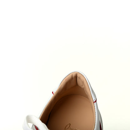 Christian Louboutin Calfskin Patent Vieirissima Flat Sneakers 36.5 White Loubi 11 of 12