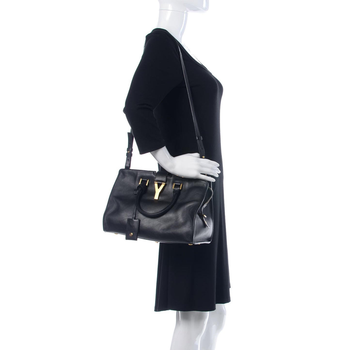 Calfskin Small Classic Y Cabas Black