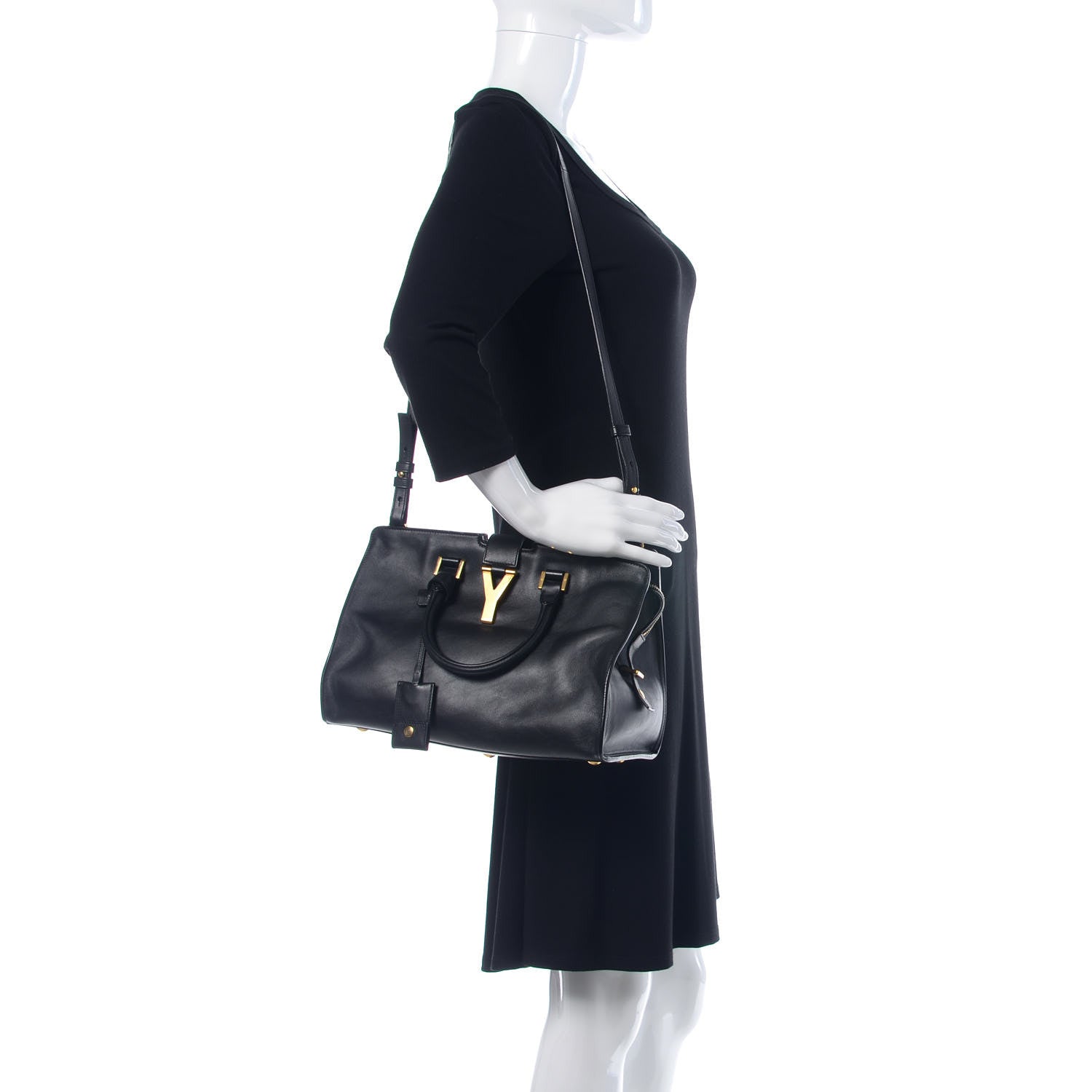 Saint Laurent Calfskin Small Classic Y Cabas Black 2 of 8