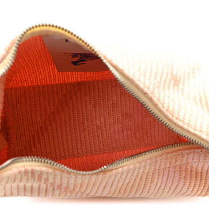 Burberry Canvas Knitted Check Mini Peg Duffle Bag Sherbert 5 of 11