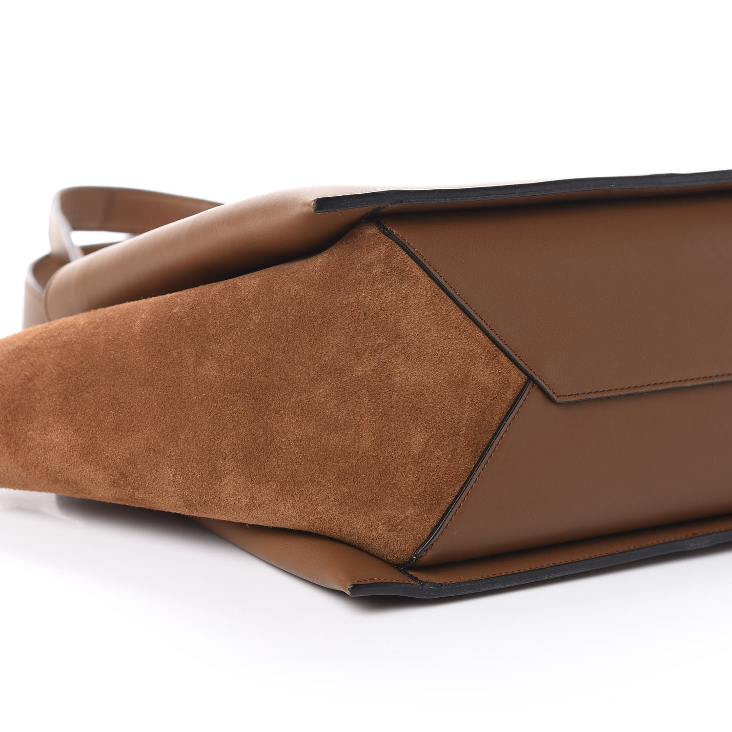 Celine Smooth Calfskin Suede Small Tri-Fold Bag Camel 8 of 9