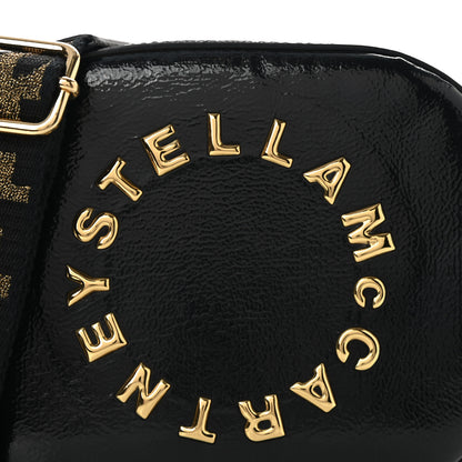 Stella McCartney Patent Alter Nappa Logo Convertible Belt Bag Black 7 of 7