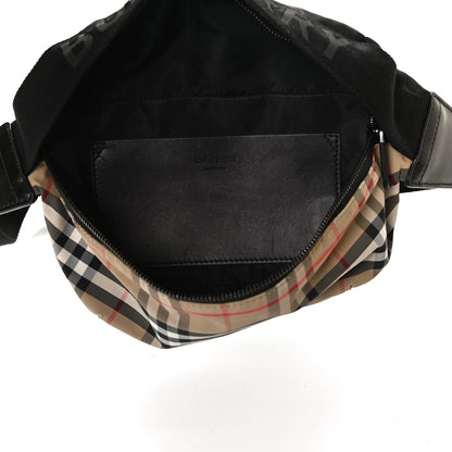 Burberry Nylon Vintage Check Sonny Bum Bag Archive Beige Black 5 of 11