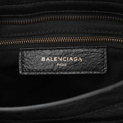 Balenciaga Agneau Classic Hardware City Logo Strap Black White 6 of 10
